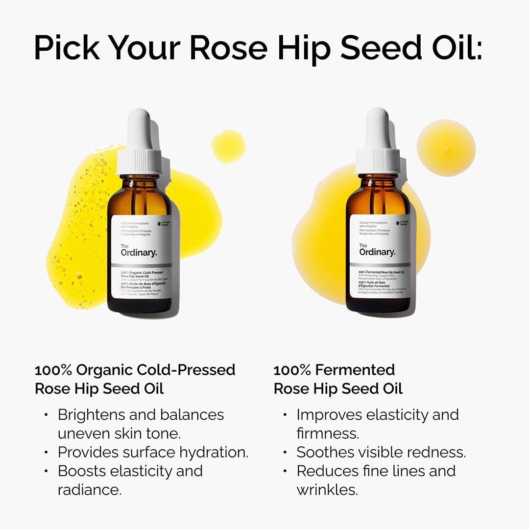image:imageThe Ordinary 100 Organic ColdPressed Rose Hip Seed Oil Addresses Signs of Aging by Improving the Appearance of Uneven Skin Tone Supporting Skin Elasticity 1 Fl Oz1 Fl Oz Pack of 2