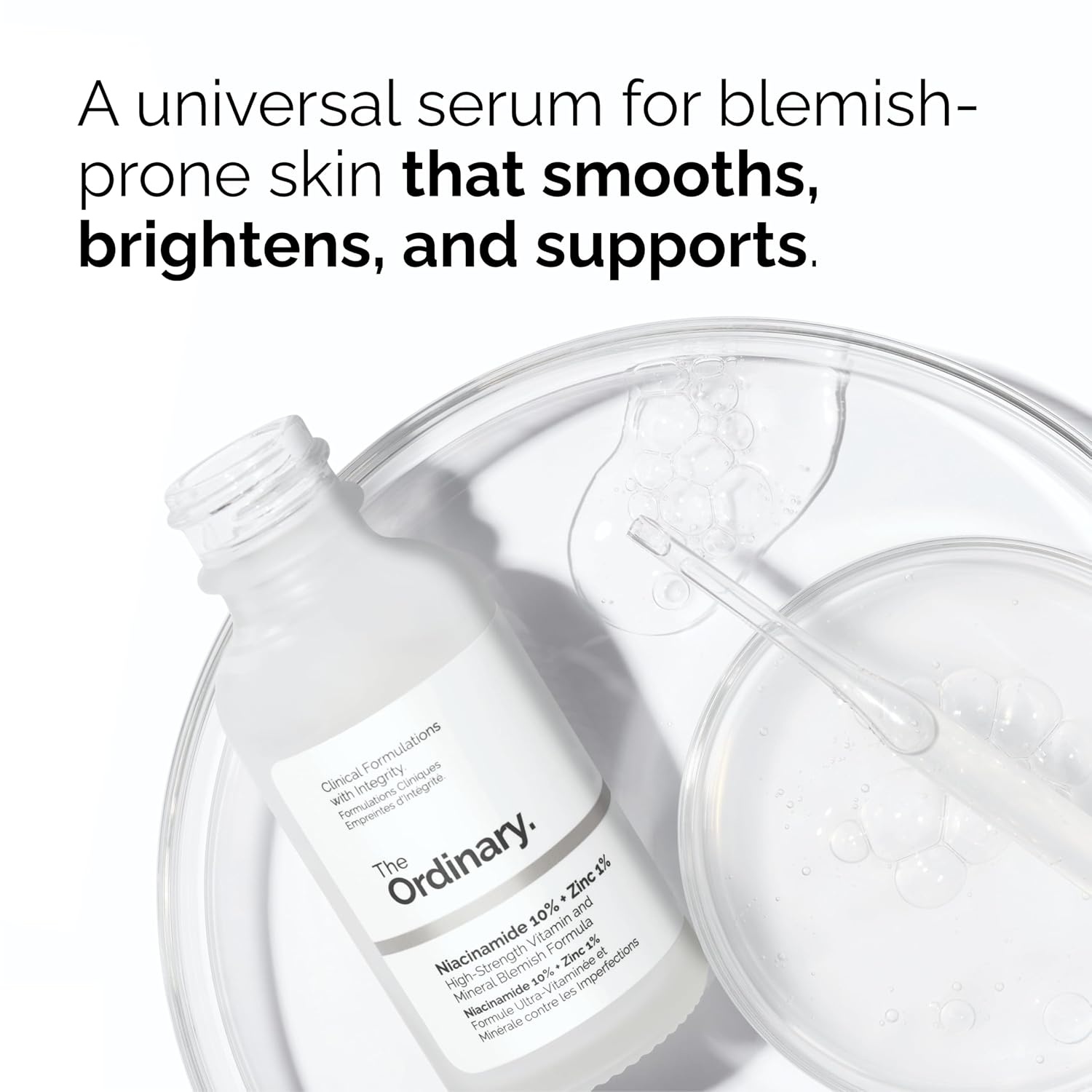 image:imageThe Ordinary Brighten amp Balance Collection For Smooth Supple Skin Skin Care Bundle Set Hyaluronic Acid 2 B5 Niacinamide 10 Zinc 1 100 Organic ColdPressed Rose Hip Seed Oil