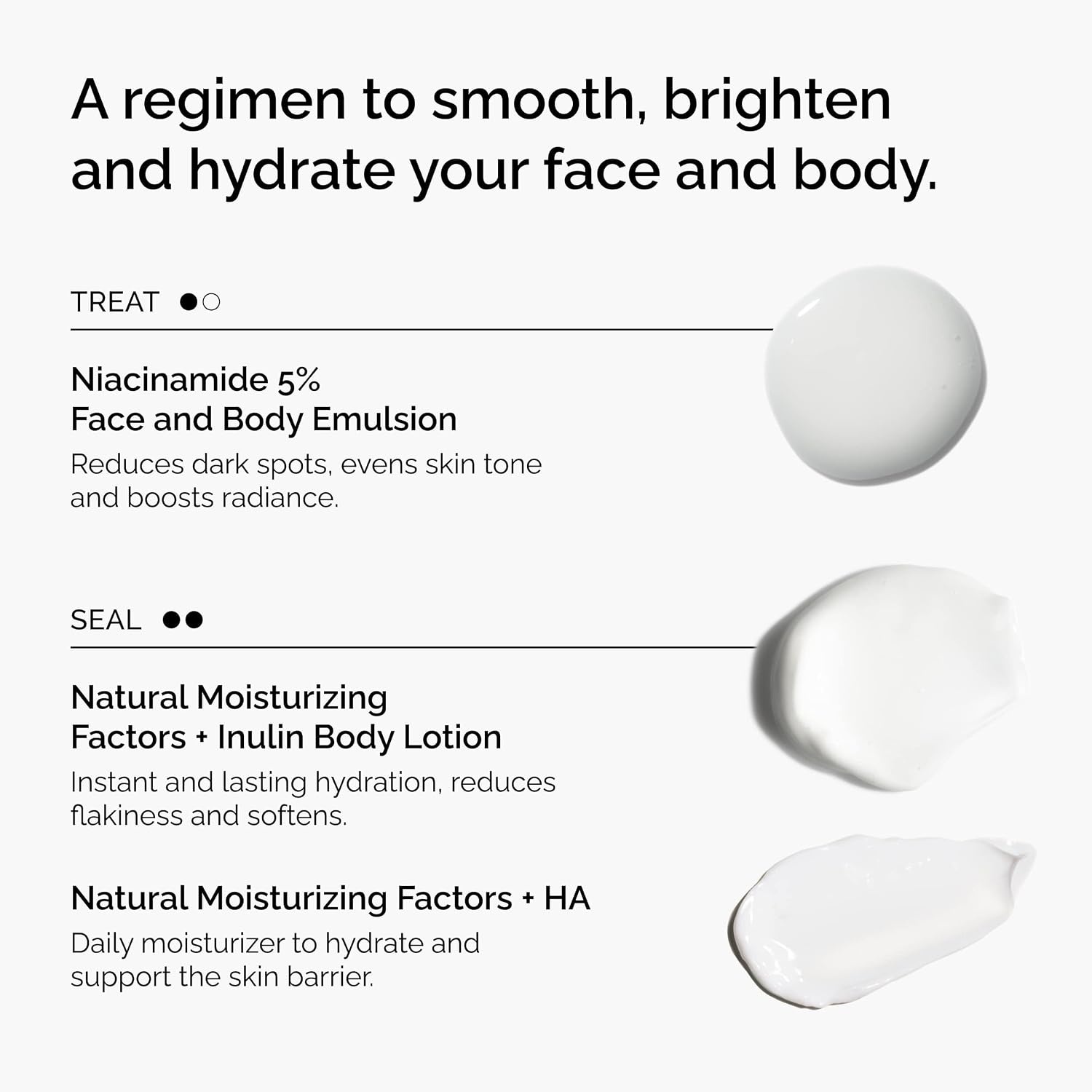 image:imageThe Ordinary Face amp Body Set Daily Skincare Routine with Niacinamide 5 Face amp Body Emulsion Natural Moisturizing Factors Inulin Body Lotion and Natural Moisturizing Factors Hyaluronic Acid