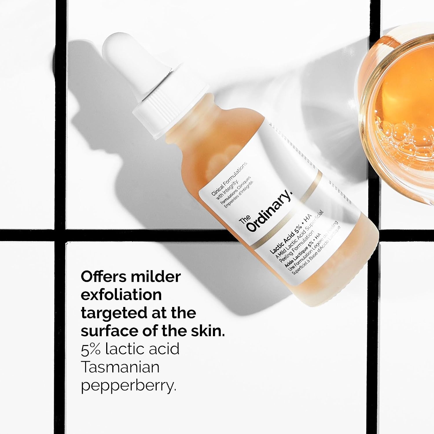 image:imageThe Ordinary Lactic Acid 5 Hyaluronic Acid 2 Gentle Exfoliating Serum for Smoother Skin1 Fl Oz Pack of 2