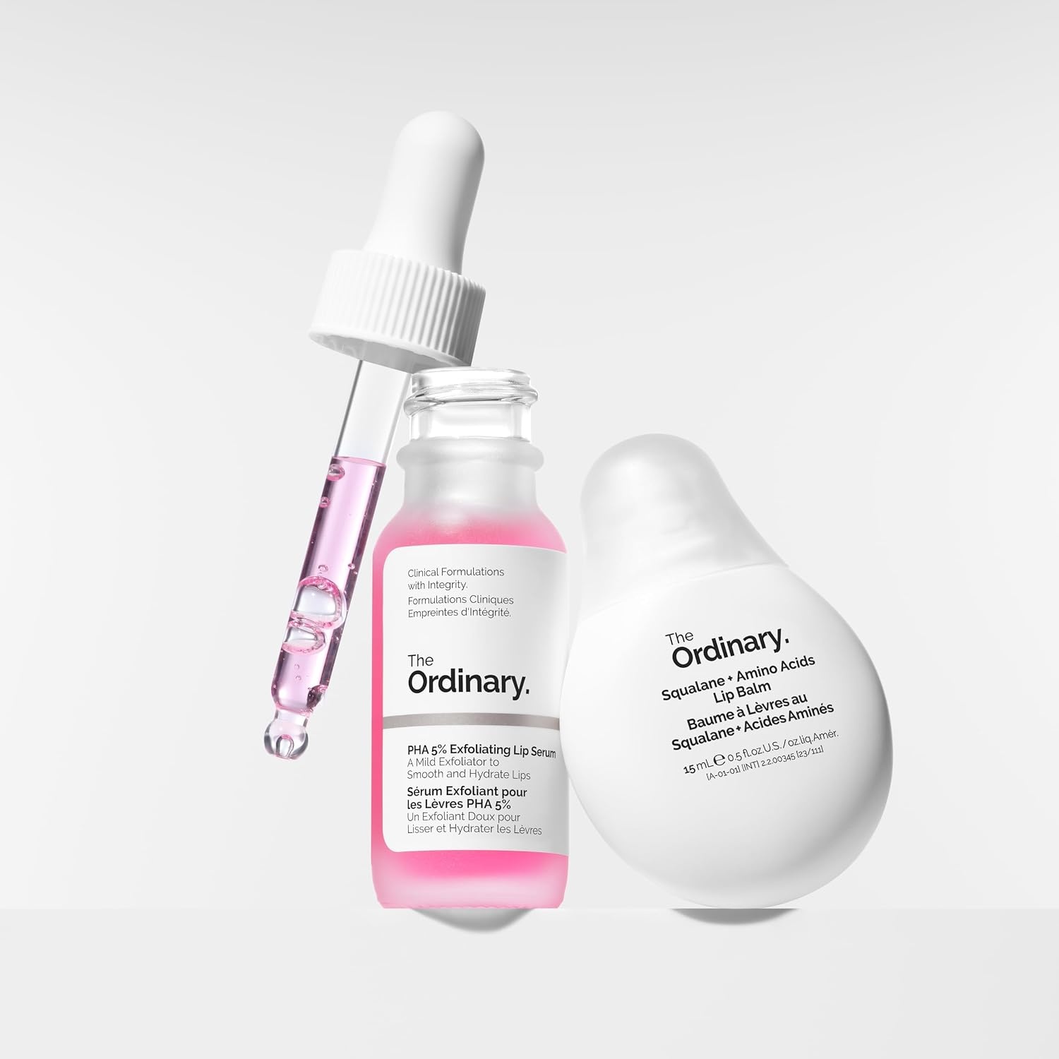 image:imageThe Ordinary Lip Care Duo Skin Care Bundle Set PHA 5 Exfoliating Lip Serum 05 Fl Oz Squalane and Amino Acids Lip Balm