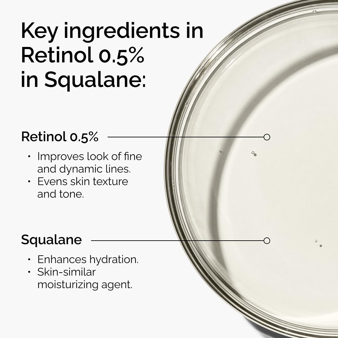 image:imageThe Ordinary Retinol 05 in Squalane Intermediate Retinol Serum for the Face That Is AntiAging and Skin Smoothing 1 Fl Oz