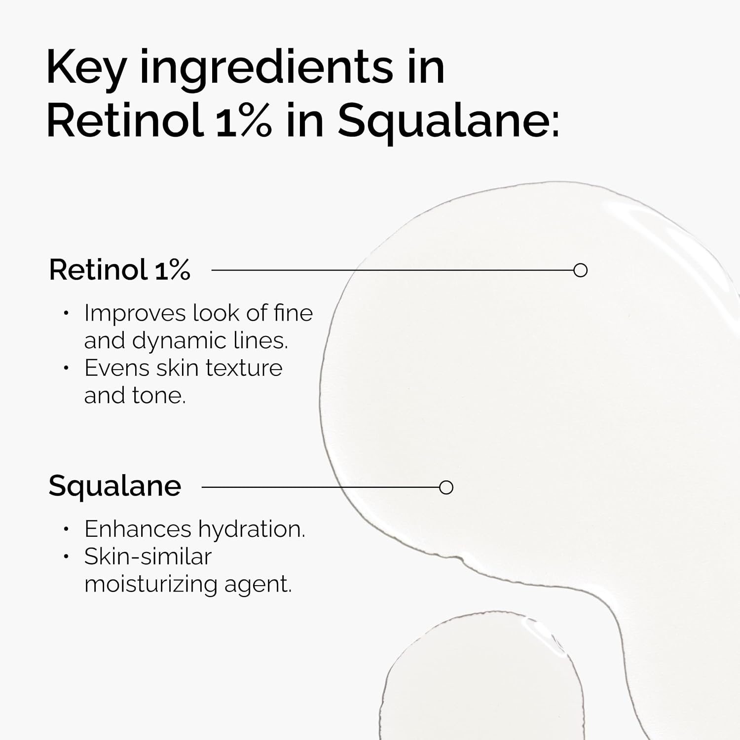 image:imageThe Ordinary Retinol 1 in Squalane HighStrength Retinol Serum for AntiAging and Skin Smoothing1 Fl Oz Pack of 1