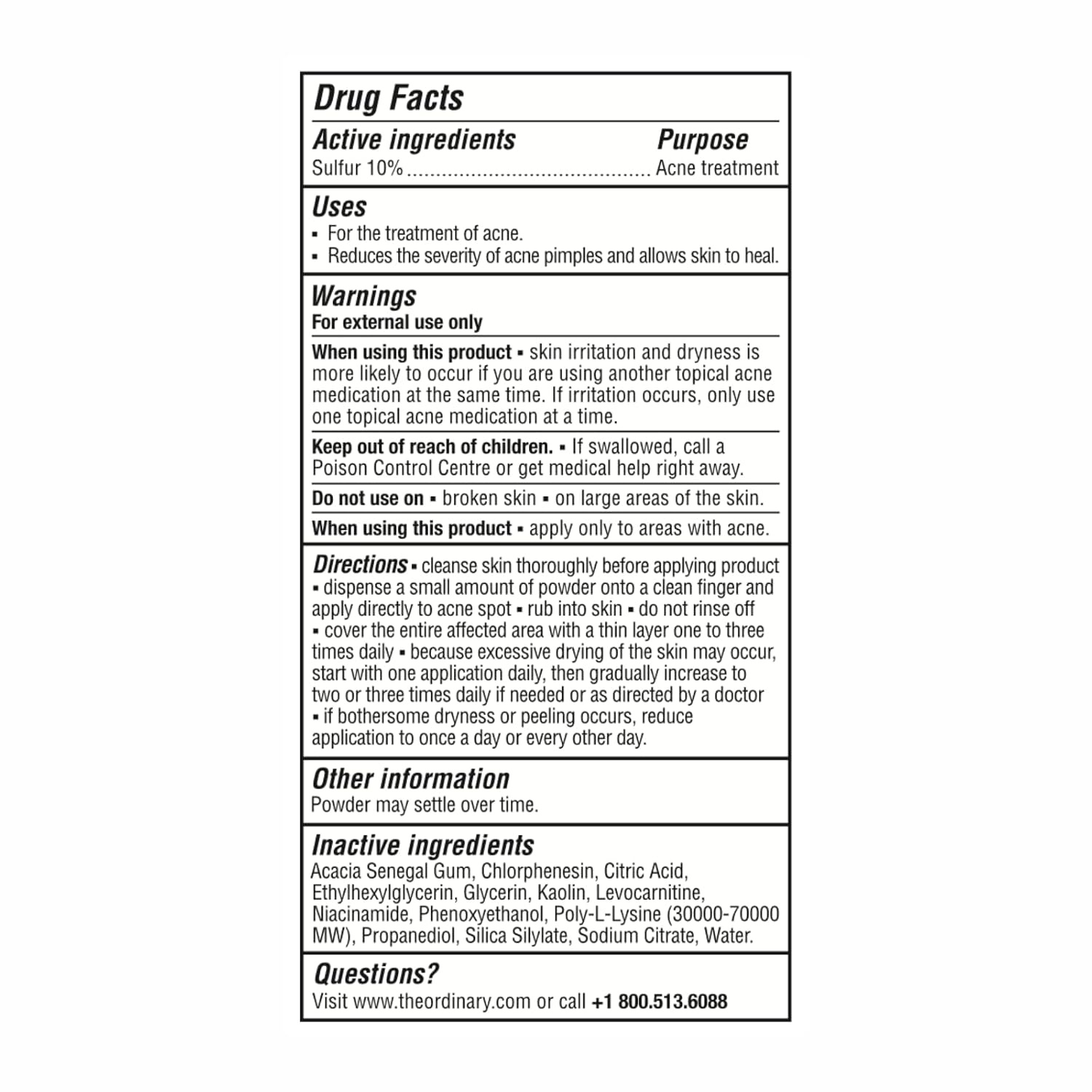 image:imageThe Ordinary Sulfur 10 PowdertoCream Acne Spot Treatment Concentrate Reduces Pimple Size and Zit Redness 018 Oz018 Ounce Pack of 1