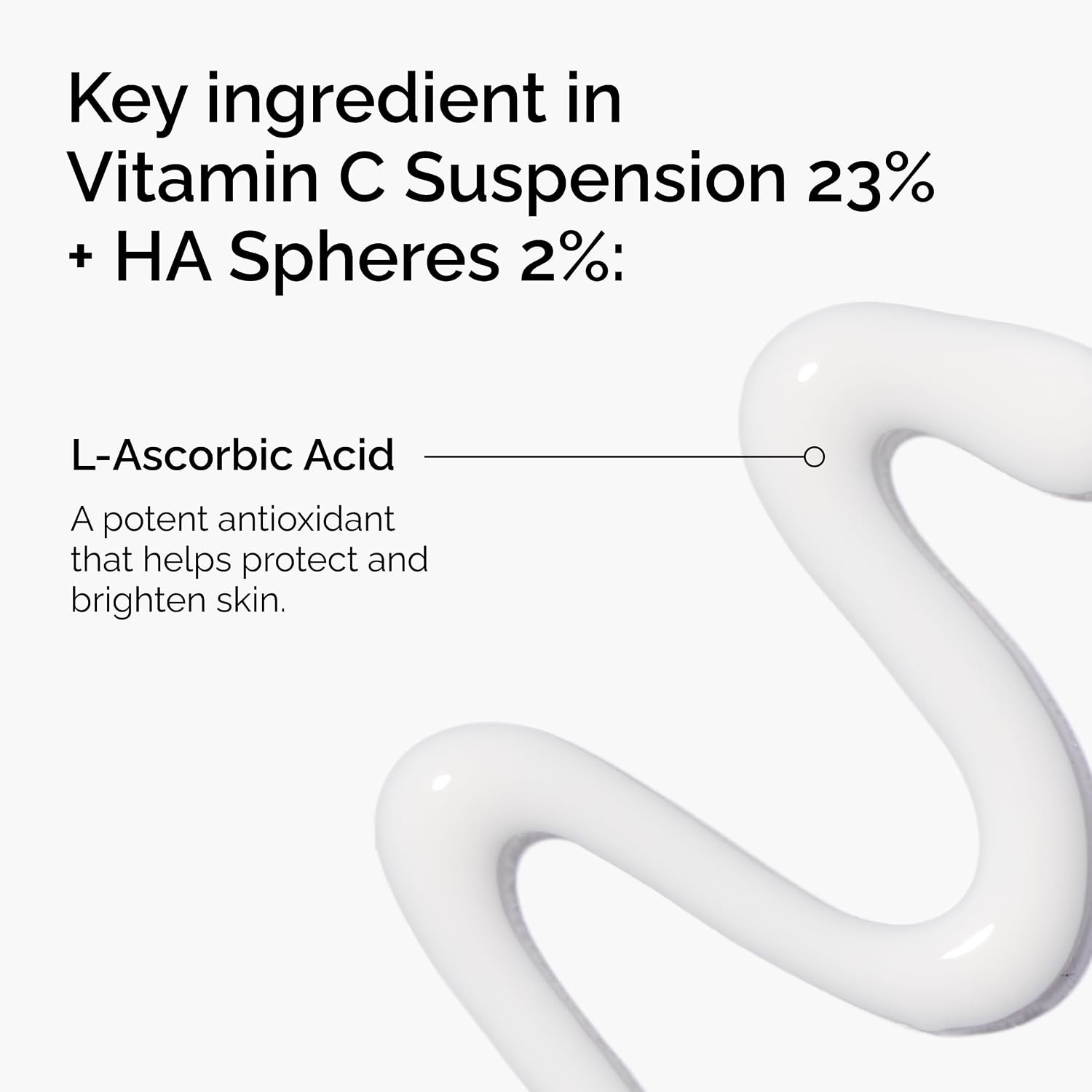 image:imageThe Ordinary Vitamin C Suspension 23 Hyaluronic Acid Spheres 2 Serum with Pure LAscorbic Acid1 Fl Oz Pack of 1