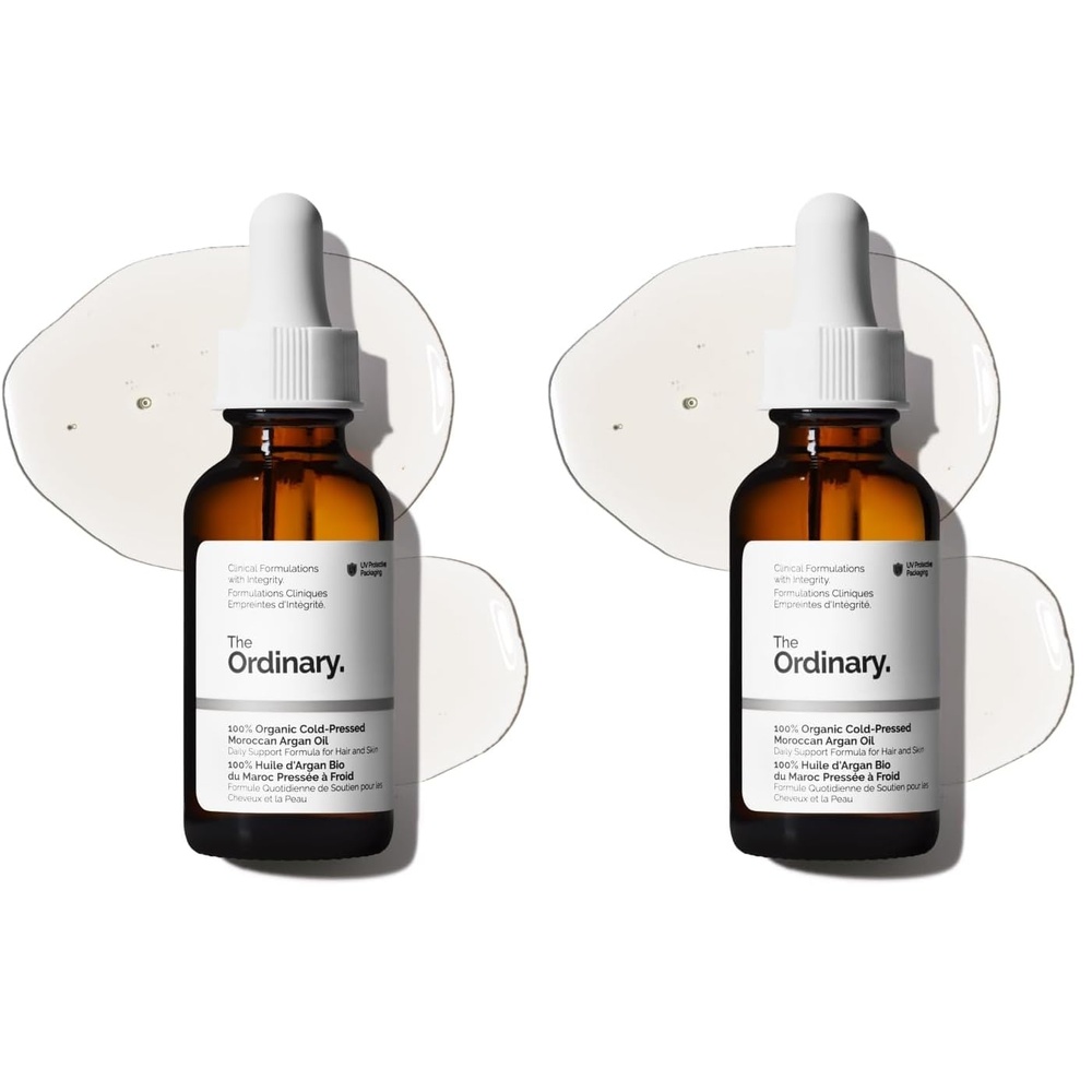 image:imageThe Ordinary 100 Organic ColdPressed Moroccan Argan Oil Nourishing and Hydrating Treatment for Skin amp Hair 1 Fl Oz1 Fl Oz Pack of 2