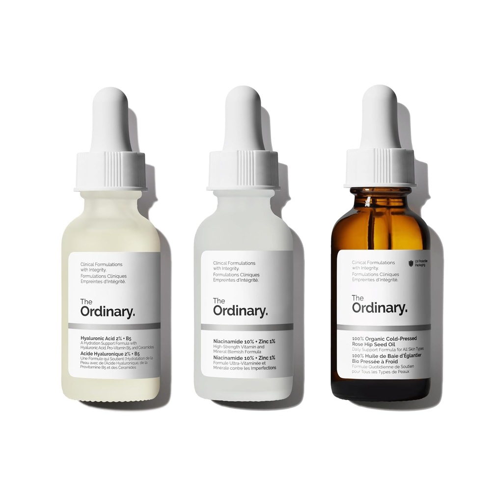 image:imageThe Ordinary Brighten amp Balance Collection For Smooth Supple Skin Skin Care Bundle Set Hyaluronic Acid 2 B5 Niacinamide 10 Zinc 1 100 Organic ColdPressed Rose Hip Seed Oil