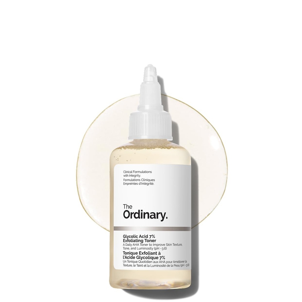 image:imageThe Ordinary Glycolic Acid 7 Exfoliating Toner Brightening and Smoothing Daily Toner for More EvenLooking Skin Tone34 Fl Oz Pack of 1