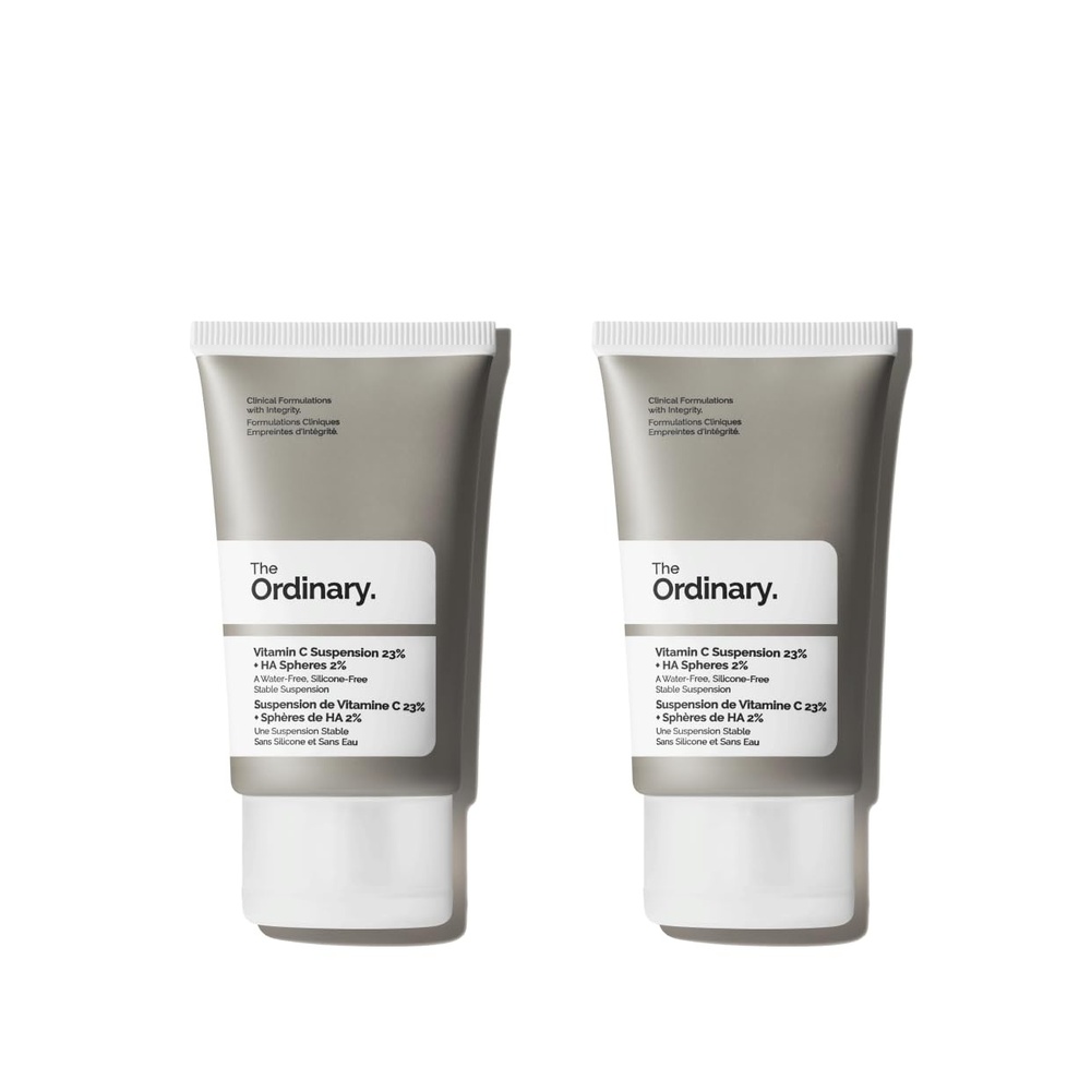 image:imageThe Ordinary Vitamin C Suspension 23 Hyaluronic Acid Spheres 2 Serum with Pure LAscorbic Acid1 Fl Oz Pack of 2