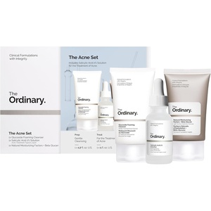 The Acne Set, 3-Step Skin Regimen with Glucoside Foaming Cleanser, Salicylic Acid 2% Solution, and Natural Moisturizing