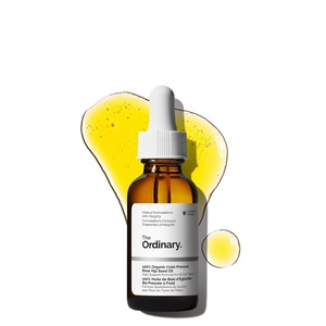The Ordinary 100% Organic Cold-Pressed Rose Hip Seed Oil, Addresses Signs of Aging by Improving the Appearance of Uneven Skin Tone, Supporting Skin Elasticity, 1 Fl Oz(1 Fl Oz (Pack of 1))