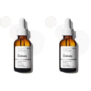 The Ordinary 100% Plant-Derived Squalane, for Skin and Hair, Lightweight Hydration, and Moisture Barrier Support, 1 Fl Oz(1 Fl Oz (Pack of 2))