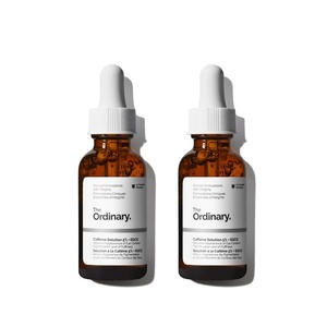 The Ordinary Caffeine Solution 5% + EGCG Eye Serum, Depuffing Eye Serum for Dark Circles and Tired Eyes(1 Fl Oz (Pack of 2))