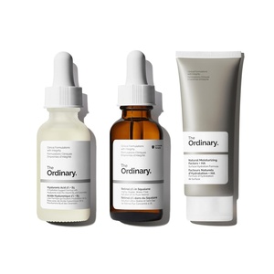 The Ordinary Fine Lines & Wrinkles Collection – Skin Care Bundle Set – Retinol 1% in Squalane 1 Fl Oz, Hyaluronic Acid 2% + B5 1 Fl Oz, Natural Moisturizing Factors + HA 3.4 Fl Oz