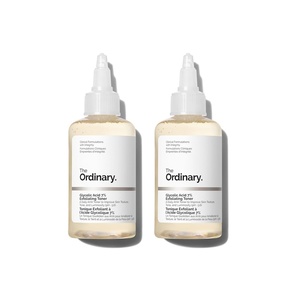 The Ordinary Glycolic Acid 7% Exfoliating Toner, Brightening and Smoothing Daily Toner for More Even-Looking Skin Tone(3.4 Fl Oz (Pack of 2))