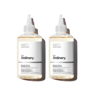 The Ordinary Glycolic Acid 7% Exfoliating Toner, Brightening and Smoothing Daily Toner for More Even-Looking Skin Tone(8.1 Fl Oz (Pack of 2))