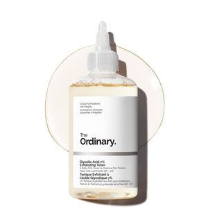 The Ordinary Glycolic Acid 7% Exfoliating Toner, Brightening and Smoothing Daily Toner for More Even-Looking Skin Tone(8.11 Fl Oz (Pack of 1))