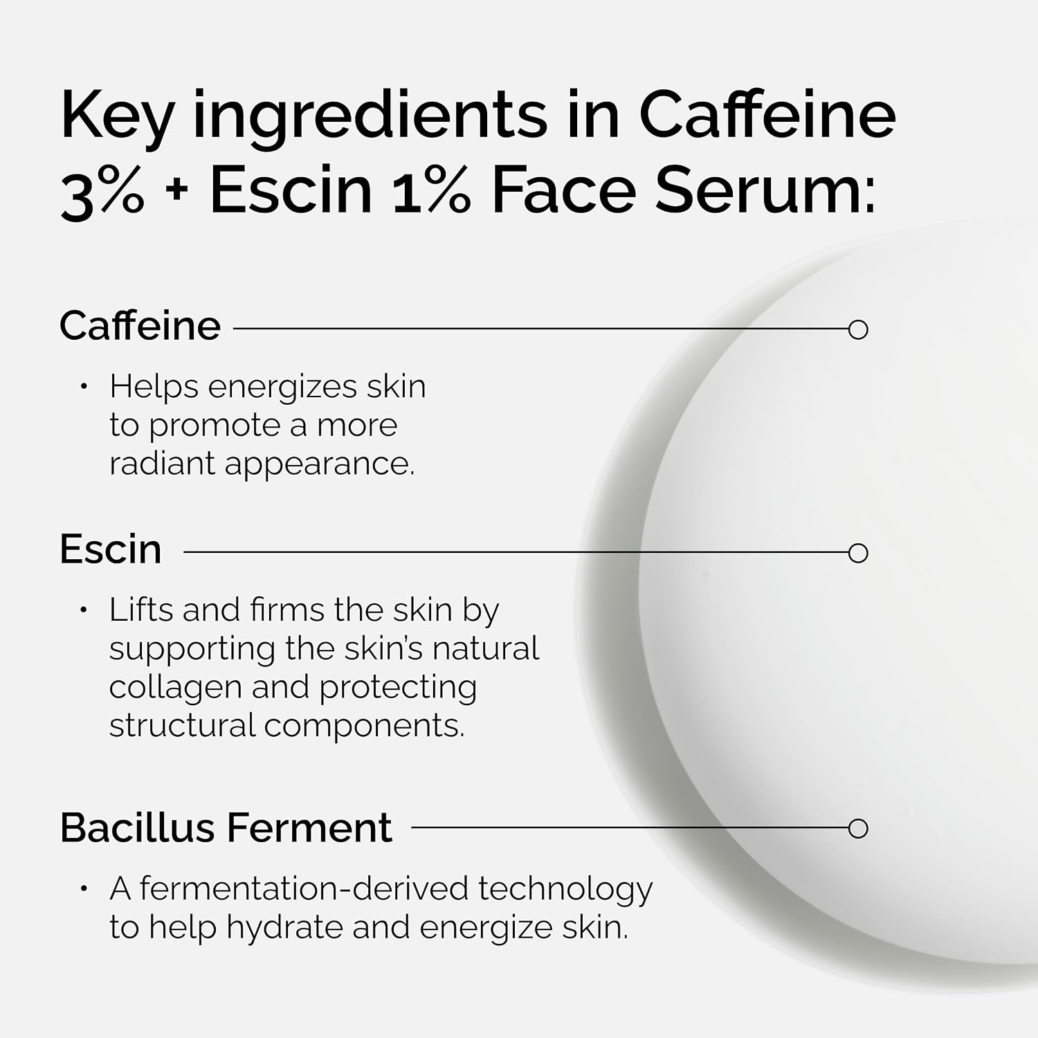 image:imageThe Ordinary Caffeine 3 Escin 1 Face Serum Energizing Serum to Tone and Tighten 1 Fl Oz