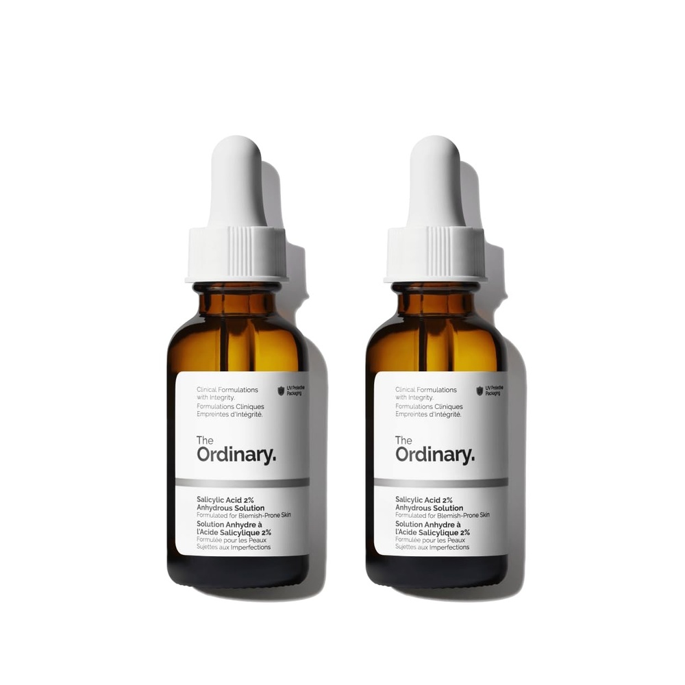 image:imageThe Ordinary Salicylic Acid 2 Anhydrous Solution Gentle Exfoliating Serum for BlemishProne Skin and Uneven Texture1 Fl Oz Pack of 2
