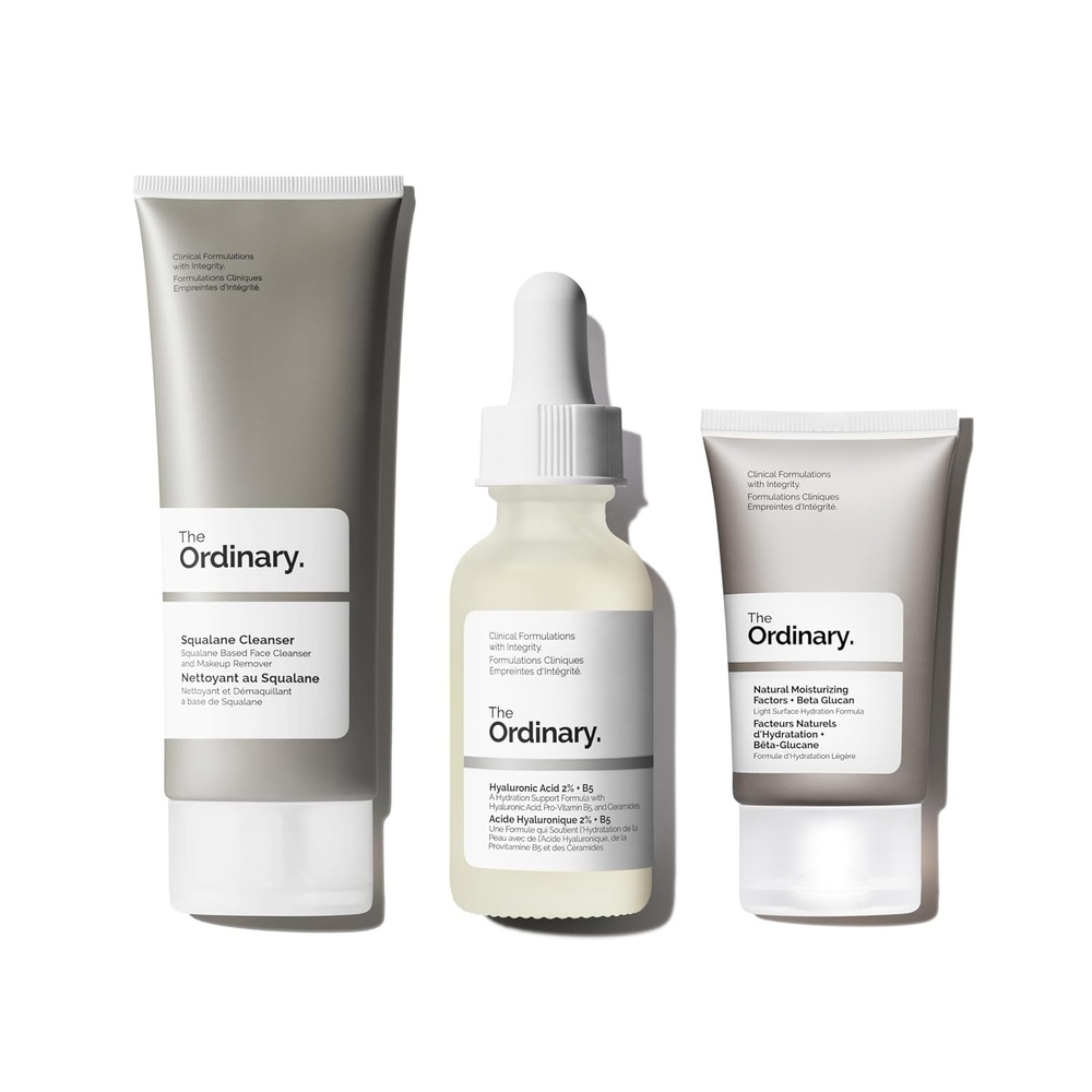 image:imageThe Ordinary Hydrating Collection Skin Care Bundle Set For Oily Skin Hyaluronic Acid 2 B5 1 Fl Oz Squalane Cleanser 51 Fl Oz Natural Moisturizing Factors Beta Glucan 1 Fl Oz
