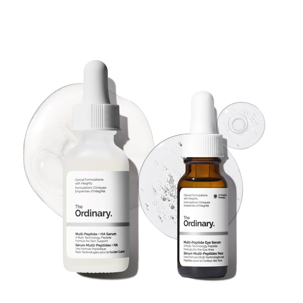 image:imageThe Ordinary MultiPeptide Serum Duo AntiAging Skin Care Set for Face and Eye Support MultiPeptide Hyaluronic Acid and Eye Serum
